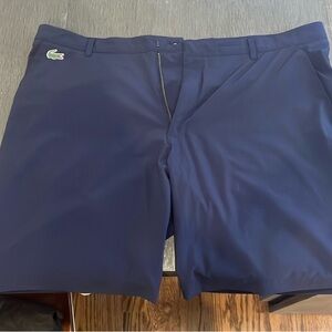 Lacoste Men's Dark Blue Flat Front Shorts